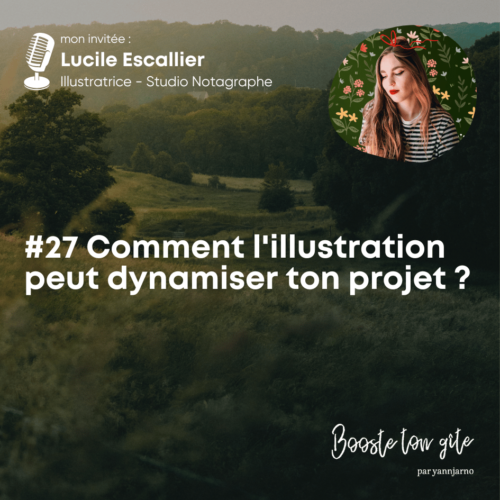 Podcast EP#27 Comment l’illustration peut dynamiser ton projet avec Lucile Escallier – Studio Notagraphe