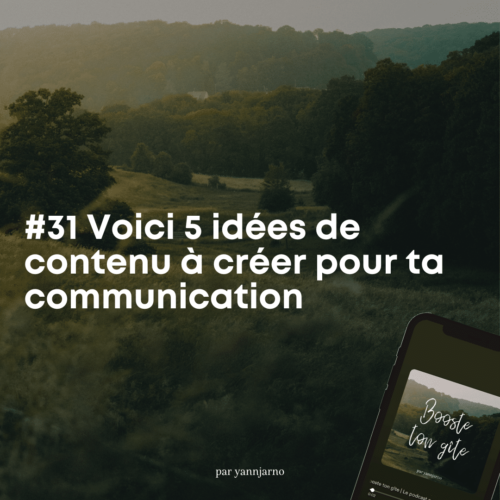 Podcast EP#31 [🛠] 5 idées de contenu à créer pour ta communication
